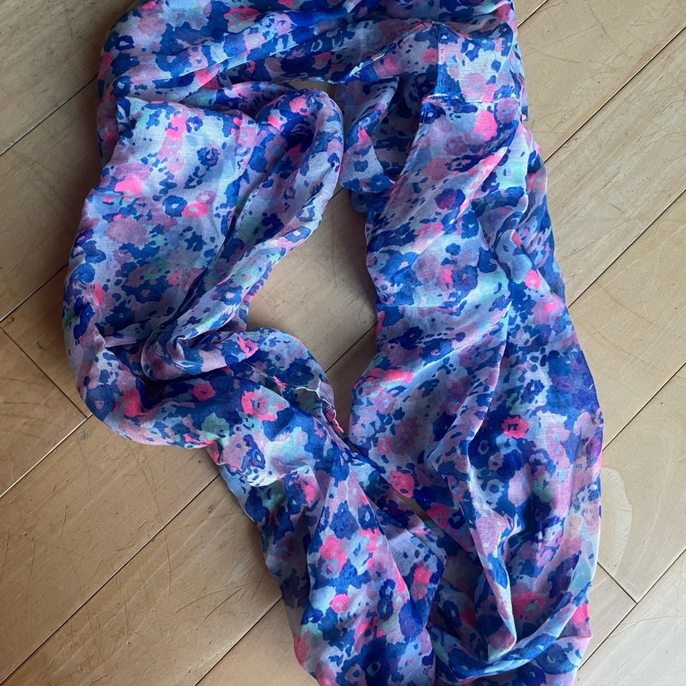 Floral infinity scarf